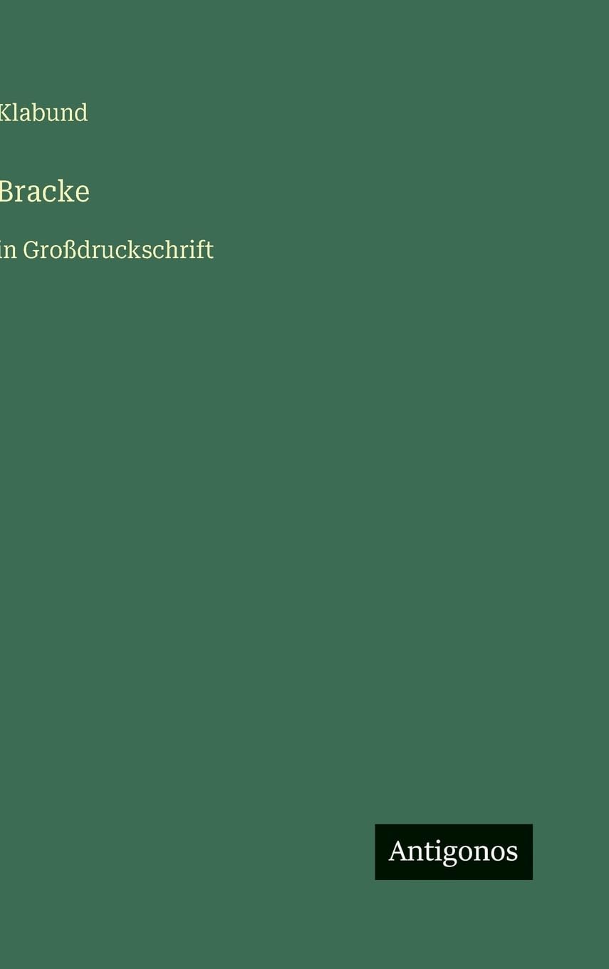 Bracke: in Großdruckschrift