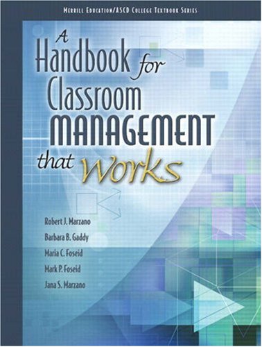 A Handbook for Classroom Management That Works (Merrill Education/ASCD College Textbooks)