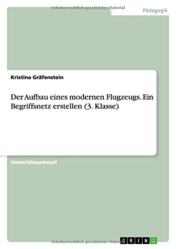 Der Aufbau eines modernen Flugzeugs. Ein Begriffsnetz erstellen (3. Klasse)