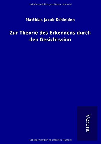 Zur Theorie des Erkennens durch den Gesichtssinn