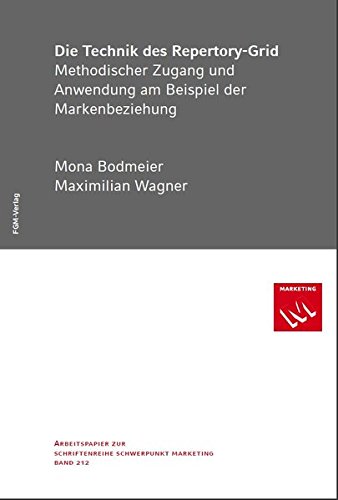 Die Technik des Repertory-Grid: Methodischer Zugang und Anwendung am Beispiel der Markenbeziehung
