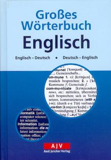 Großes Wörterbuch Englisch. Englisch-Deutsch / Deutsch-Englisch