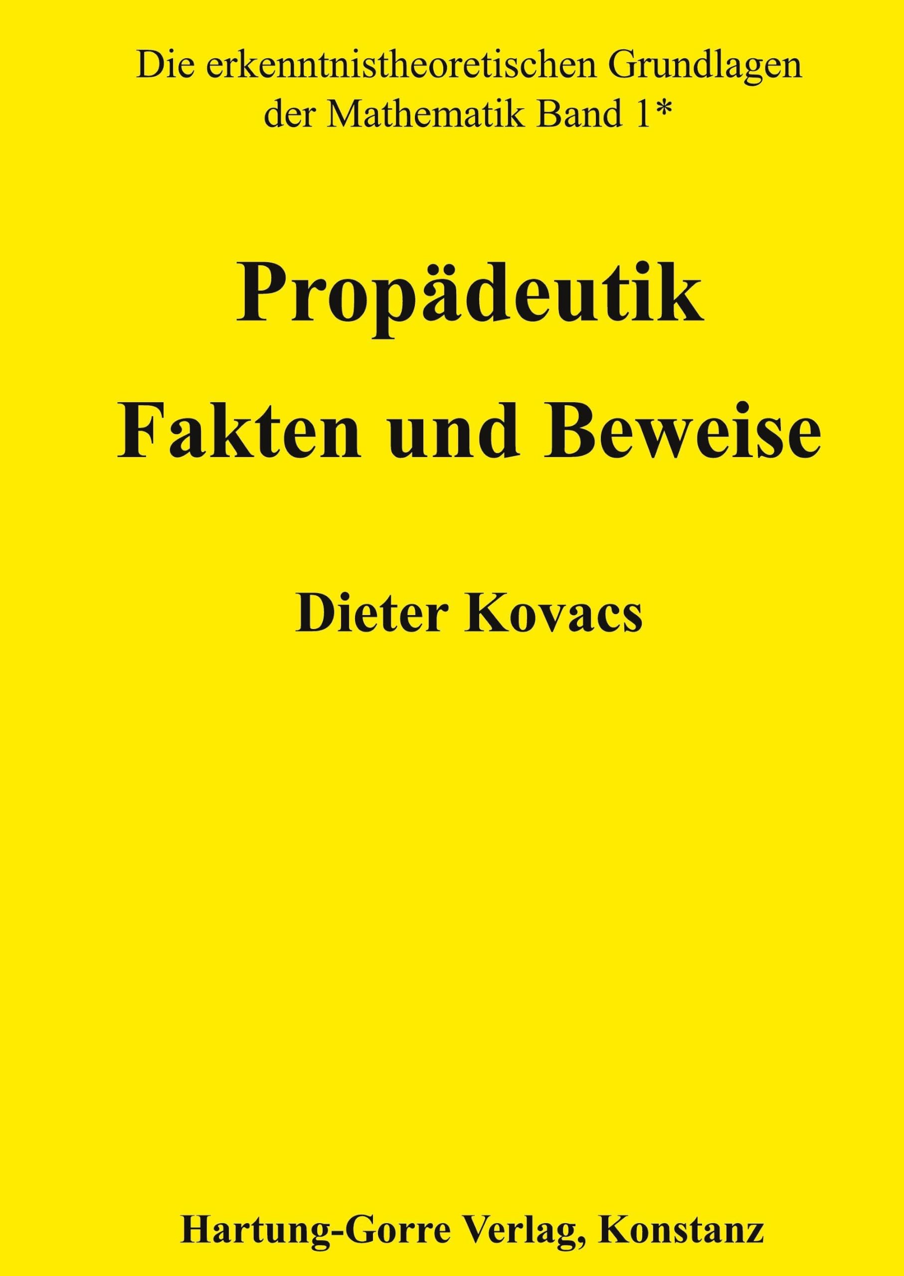 Propädeutik: Fakten und Beweise