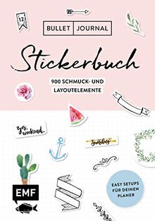 Bullet Journal – Stickerbuch: Easy Setups für deinen Planer: 900 Schmuck- und Layoutelemente