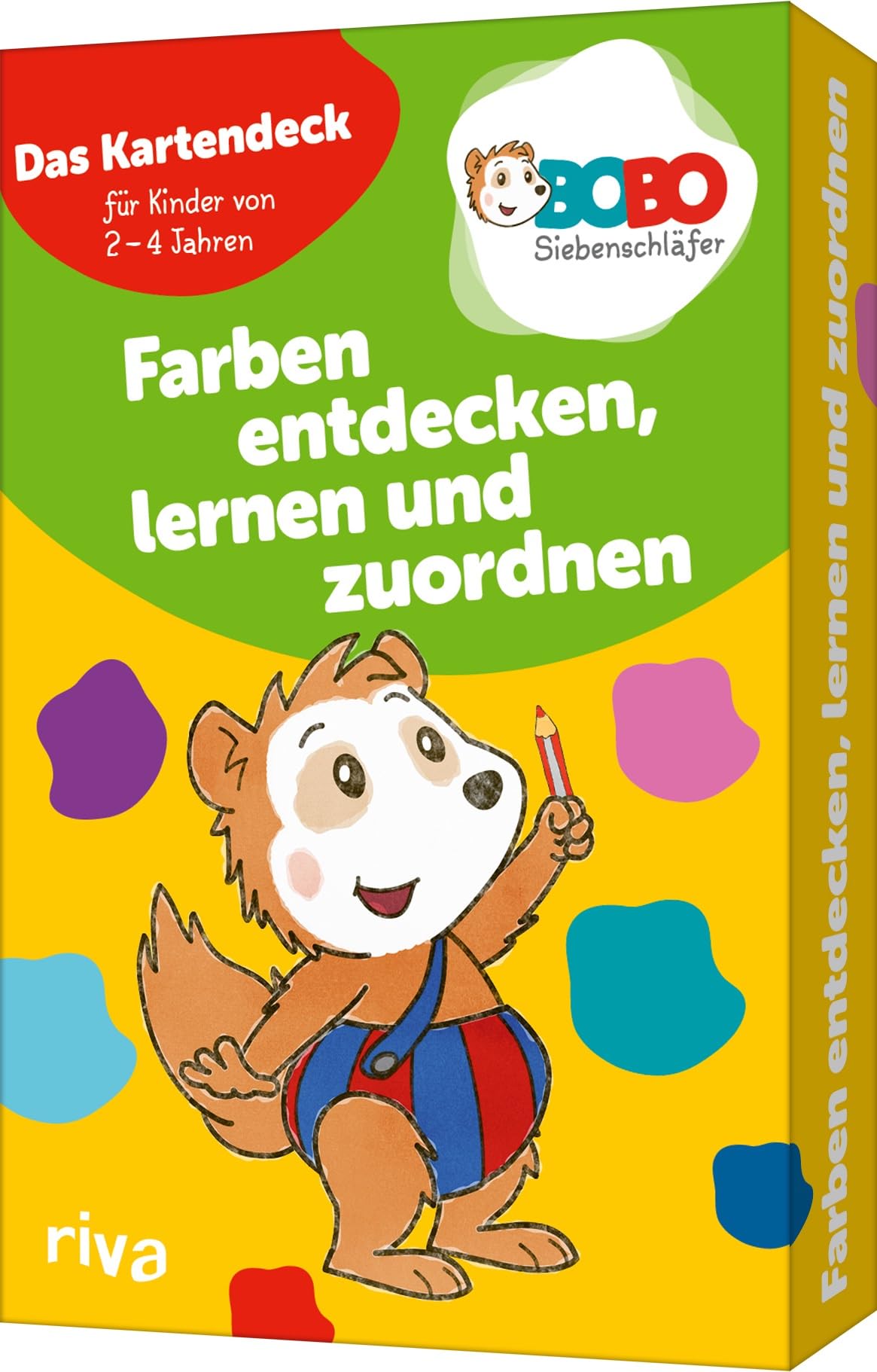 Bobo Siebenschläfer – Farben entdecken, lernen und zuordnen: Das Kartendeck für Kinder von 2-4 Jahren. Farbenfrohes Lernspiel/Denkspiel mit bunten Bildergeschichten