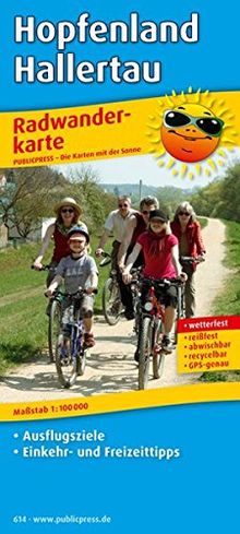 Radwanderkarte Hopfenland Hallertau: mit Ausflugszielen, Einkehr- & Freizeittipps, wetterfest, reißfest, abwischbar, GPS-genau. 1:100000