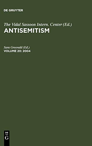 Antisemitism. An Annotated Bibliography: 2004: BD 20