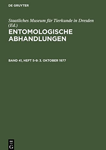 Entomologische Abhandlungen, Band 41, Heft 5-9, 3. Oktober 1977