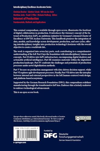 Internet of Production: Fundamentals, Methods and Applications (Interdisciplinary Excellence Accelerator Series)