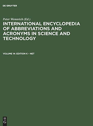 Edition K – Net (International Encyclopedia of Abbreviations and Acronyms in Science and Technology)