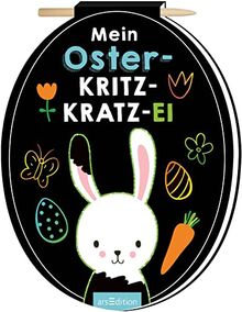 Mein Oster-Kritzkratz-Ei: Für Kinder ab 5 Jahren | Kreativer Kratzelspaß mit Malideen und Holzstift