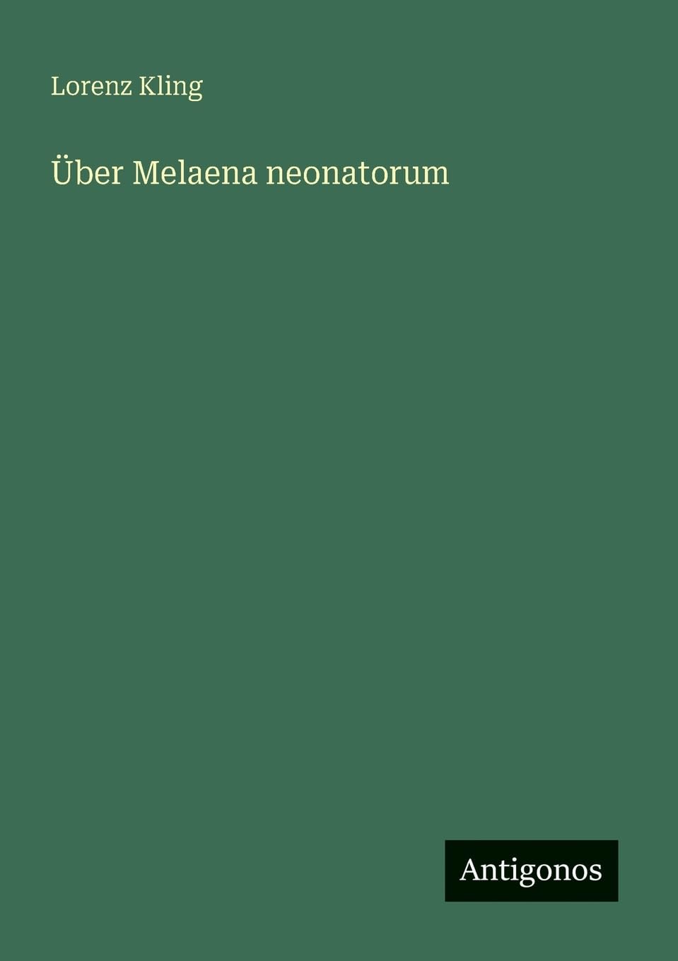Über Melaena neonatorum