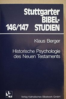 Historische Psychologie des Neuen Testaments