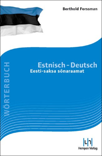 Wörterbuch Estnisch-Deutsch - Berthold Forssman Gebunden