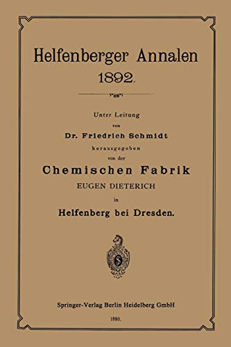 Chemischen Fabrik (Helfenberger Annalen 1892)