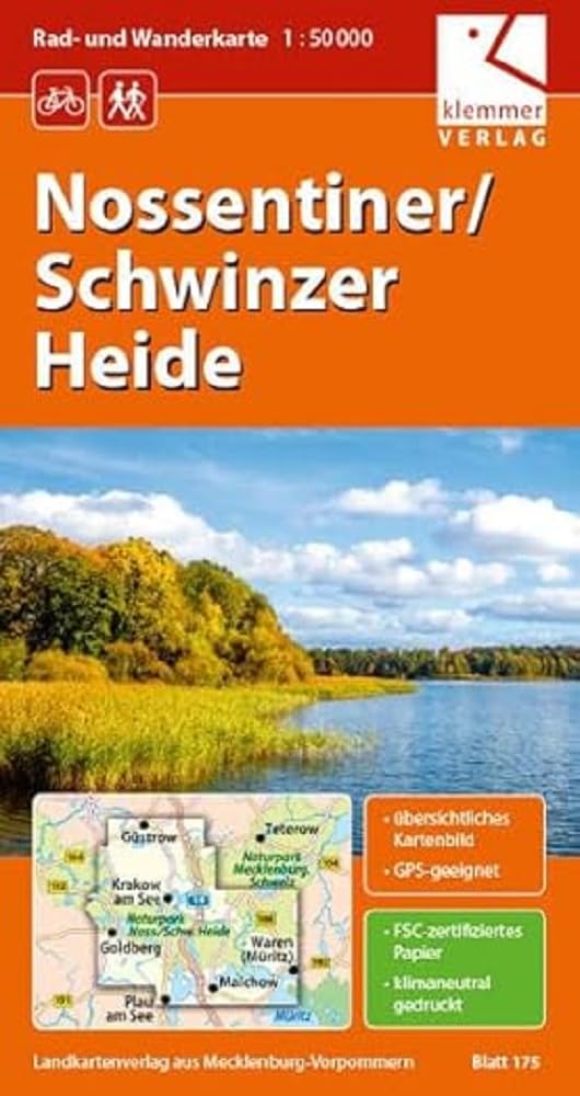 Rad- und Wanderkarte Nossentiner/Schwinzer Heide: Maßstab 1:50.000, GPS-geeignet