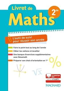 Livret de maths seconde : l'outil de suivi pour réussir son année