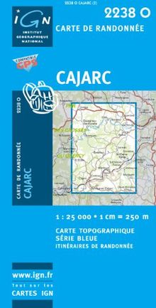 Cajarc 1 : 25 000: IGN2238O