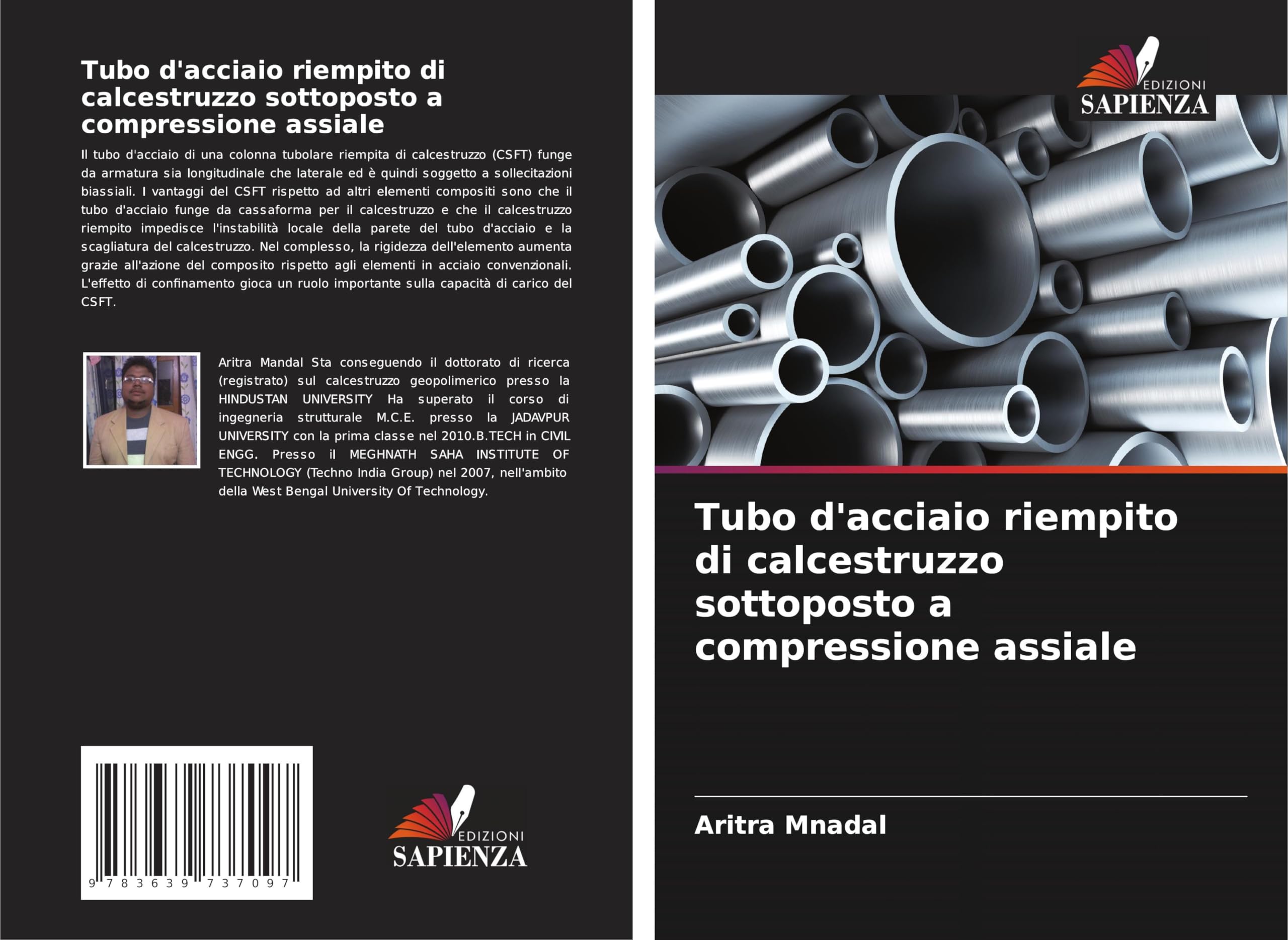 Tubo d'acciaio riempito di calcestruzzo sottoposto a compressione assiale