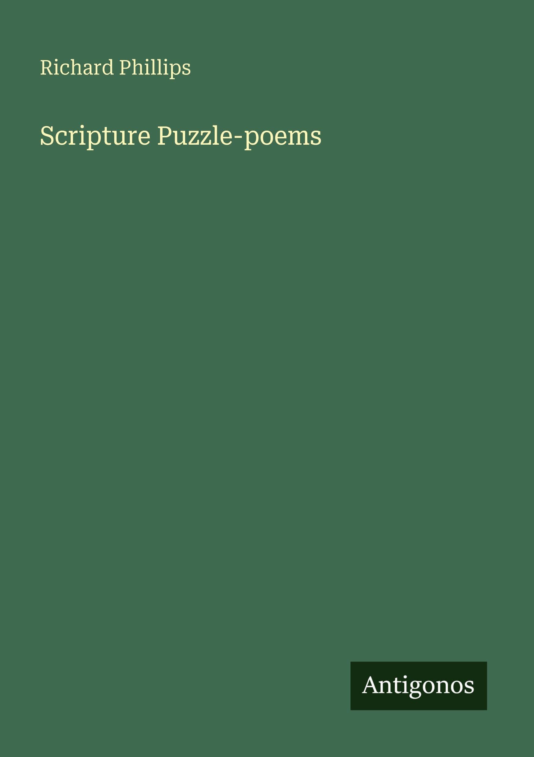 Scripture Puzzle-poems