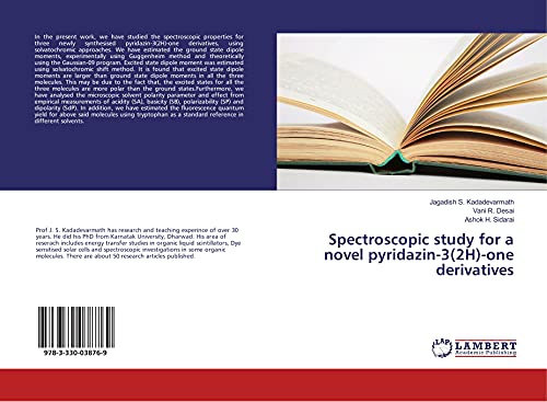 Spectroscopic study for a novel pyridazin-3(2H)-one derivatives