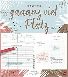 Kalender mit gaaanz viel Platz modern 2020 40x45cm