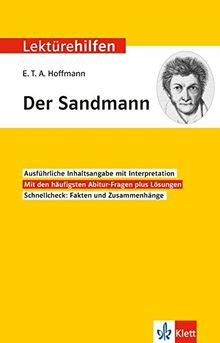 Klett Lektürehilfen E.T.A. Hoffmann, Der Sandmann: Interpretationshilfe f{"id": "8212473"}ür Oberstufe und Abitur