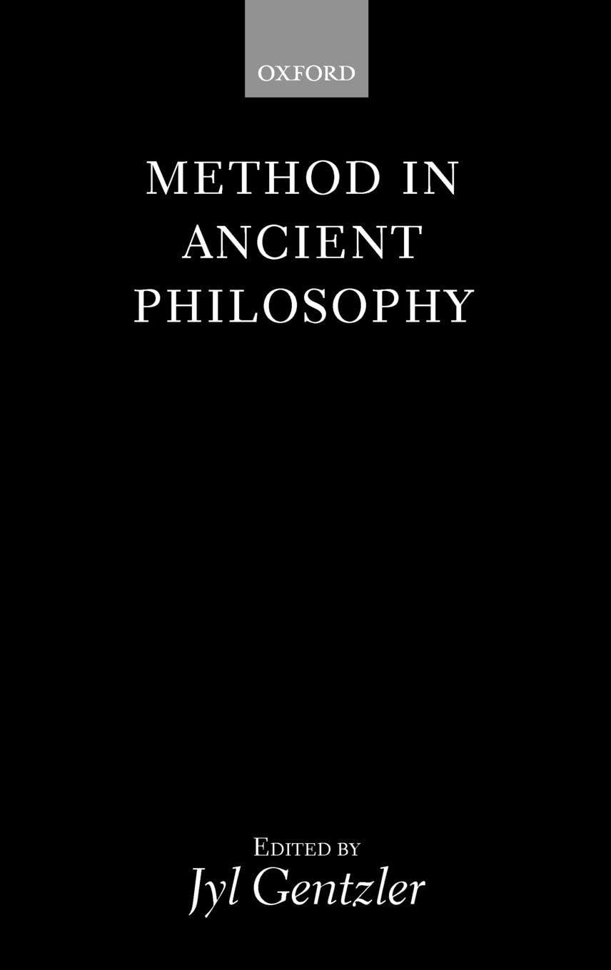 Method in Ancient Philosophy