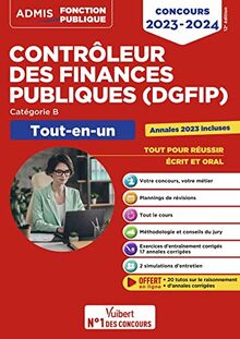 Contrôleur des finances publiques (DGFIP) : catégorie B, tout-en-un : concours 2023-2024