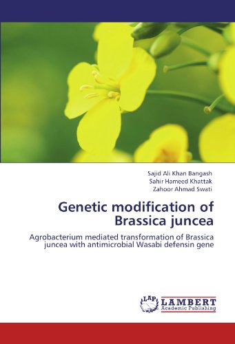 Genetic modification of Brassica juncea: Agrobacterium mediated transformation of Brassica juncea with antimicrobial Wasabi defensin gene