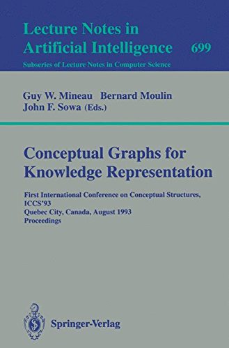 Conceptual Graphs for Knowledge Representation: First International Conference on Conceptual Structures, ICCS'93, Quebec City, Canada, August 4-7, 1993. Proceedings (Lecture Notes in Computer Science)