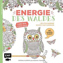 Energie des Waldes: 100 vitalisierende Motive zum Ausmalen - Farbe rein, Stress raus