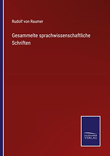 Gesammelte sprachwissenschaftliche Schriften