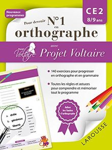 Pour devenir n° 1 en orthographe avec Projet Voltaire : CE2, 8-9 ans