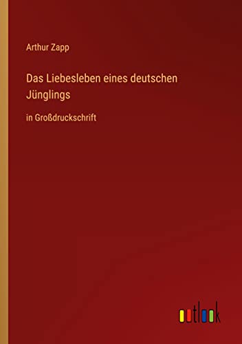 Das Liebesleben eines deutschen Jünglings: in Großdruckschrift