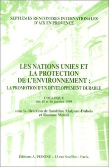 Les Nations Unies et la protection de l'environnement: La promotion d'un développement durable, colloque des 15 et 16 janvier 1999