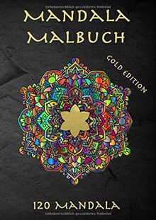 Mandala Malbuch für Erwachsene: GOLD EDITION - 120 wunderschöne Mandalas zum Ausmalen, ideal zur Entspannung und Stressabbau von Books, Modern Relax  | Buch | Zustand sehr gut