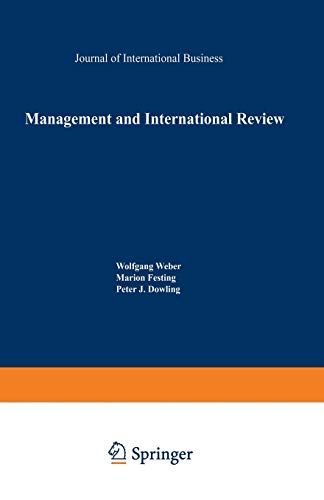 mir, Special Issue, Vol.38, Cross Cultural and Comparative International Human Resource Management