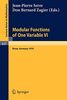 Modular Functions of One Variable VI: Proceedings International Conference, University of Bonn, Sonderforschungsbereich Theoretische Mathematik, July ... (Lecture Notes in Mathematics, 627, Band 627)