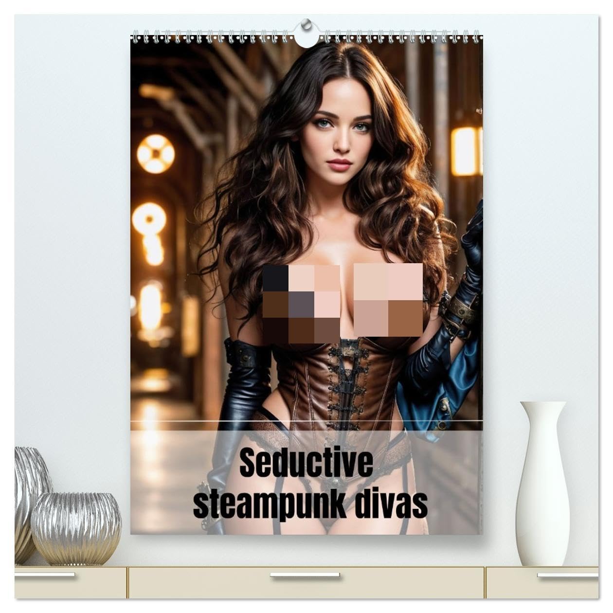 Seductive steampunk divas (High Quality Premium Wall Calendar 2026 DIN A2 portrait),CALVENDO 12 Month Wall Calendar: Steampunk sirens of the year
