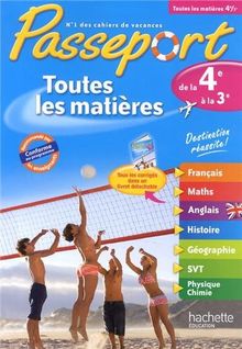 Passeport toutes les matières, de la 4e à la 3e