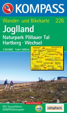 Joglland 1 : 50 000: Wander- und Bikekarte. Naturpark Pöllauer Tal, Hartberg, Wechsel. GPS-genau
