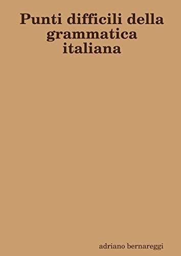Punti difficili della grammatica italiana