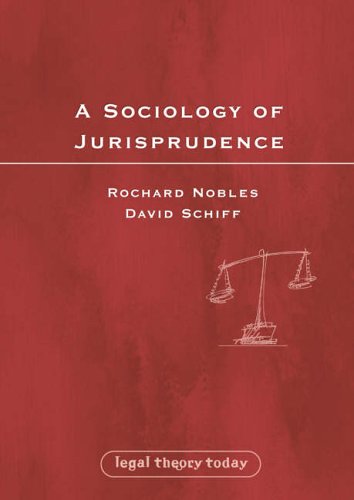 SOCIOLOGY OF JURISPRUDENCE (Legal Theory Today, Band 6)