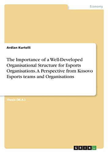 The Importance of a Well-Developed Organisational Structure for Esports Organisations. A Perspective from Kosovo Esports teams and Organisations