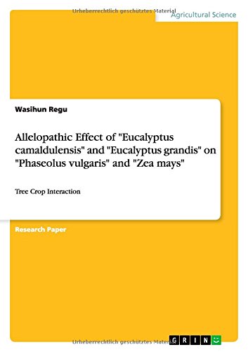 Allelopathic Effect of Eucalyptus camaldulensis and Eucalyptus grandis on Phaseolus vulgaris and Zea mays: Tree Crop Interaction