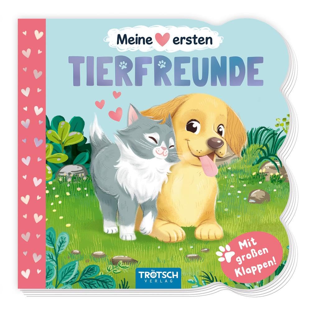 TRÖTSCH - Klappenbuch Meine ersten Tierfreunde | Ab 1 Jahr: Beschäftigungsbuch Spielbuch Vorlesebuch