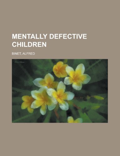 Mentally Defective Children