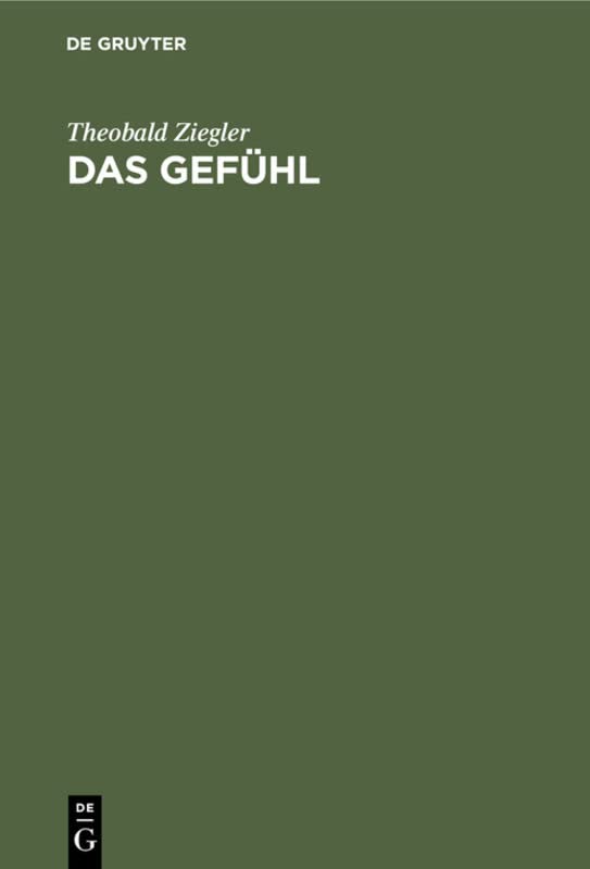Das Gefühl: Eine psychologische Untersuchung