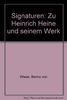 Signaturen zu Heinrich Heine und seinem Werk